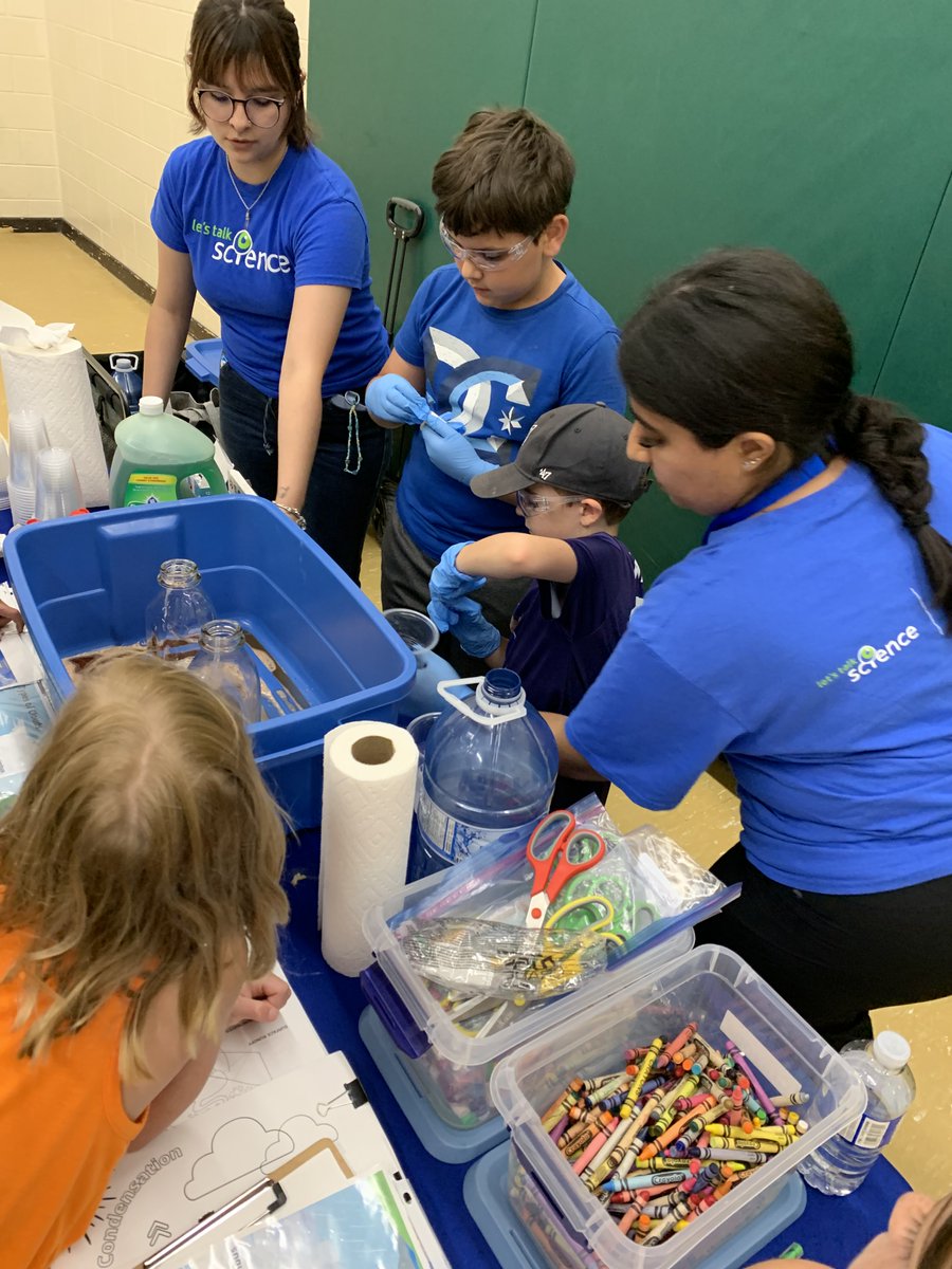 rdsbcodesummer1's tweet photo. Today Let's Talk Science, an outreach group from Cambrian College, came to visit the Adamsdale site!  We did three fun experiments with their guidance.  Students had fun while learning more about science! https://t.co/vHtmDBumOY