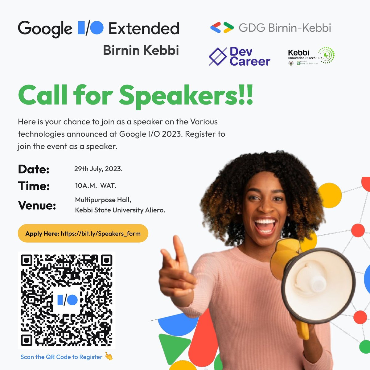 gdg_birninkebbi's tweet photo. Imagine outlining your thoughts to the growth of the 21st century. Now, that's a great speaker right there. Go ahead and fill the form. Just fill the form. https://t.co/EuWYahuqwV https://t.co/YUp2FJxUm6