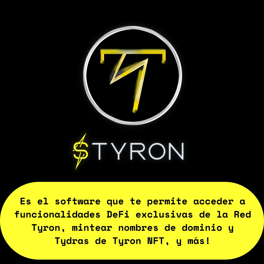 tyronDAO_org's tweet image. El token $TYRON es un token fungible con múltiples utilidades como software de código abierto en la tyron.network ⚡

#TYRON #TydraDEX #DEFI 

🧵