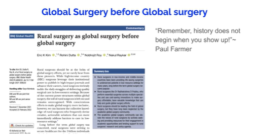ayla_gerk's tweet photo. #isHSR lecture w/ inspiring @DrBarnabasAlay + @robertriviello
#GlobalSurgery :
• Is also local
• Goes beyond Surgeons
• Equitable #healthcare for all
• Exists before the term
• Bilateral
• Based on History & we must act on it
• Actions to strengthen surgical systems https://t.co/IWAejVkobd