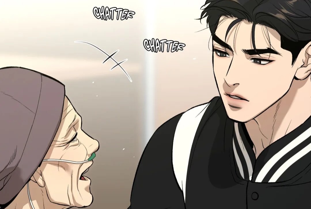 this jaekyung still rent free in my mind, lil puppy was so beautiful in this chapter. i think this was the most caring jaekyung we've seen so far, the way he cared for grandma i don't know something about him felt different. i want (need) more of their interactions! 🖤