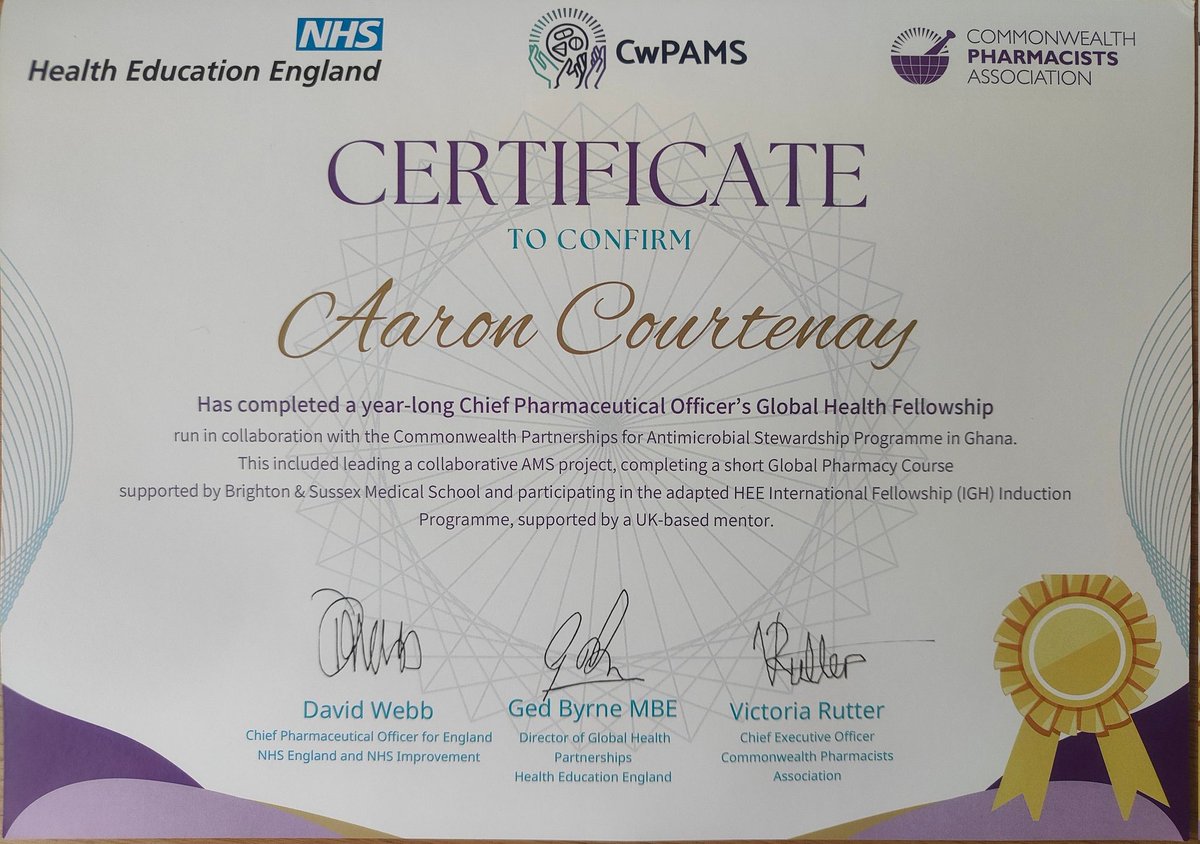 Look what arrived in the post!! Thanks @CW_Pharmacists #CWPAMs and to all the CPhO Global health fellows - Antimicrobial stewardship all the way!