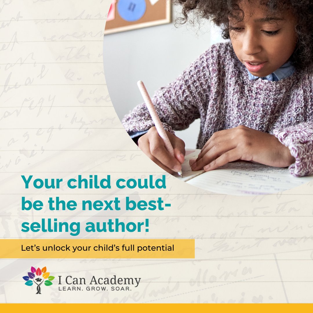icanacademyio's tweet image. Is your child interested in writing? We are here to help them enhance their writing skills and boost their confidence.

Visit icanacademyoc.com to enroll your child today in our 8-week tutoring programs that will start on August 28th.

#WritingTutor #MissionViejoMoms