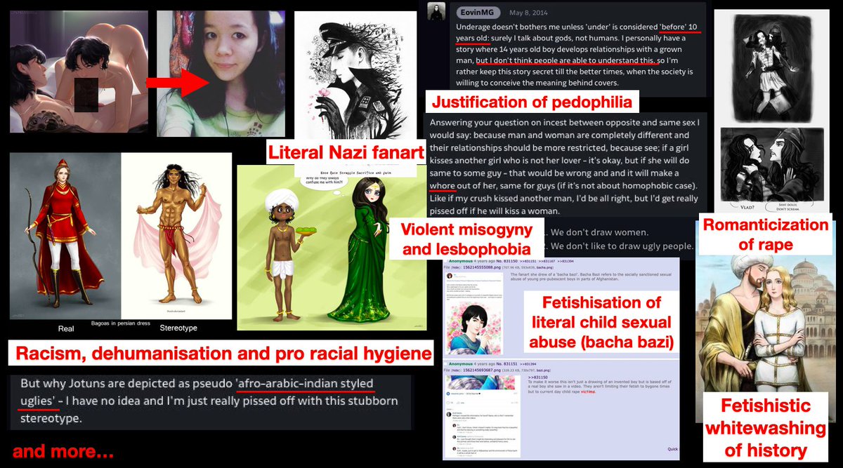 unbotheredseven's tweet photo. 1.
🚨THREAD OF humanlouvreart’s PROBLEMATIC AND HATEFUL BEHAVIOUR🚨
‼️Report and block @humanlouvreart and @hmnlvrart‼️
⚠️ CW: strong language, racist and filonazi comments and depictions, mentions of CSA, rape, incest, pedophilia, lgbtphobia, etc.
#humanlouvre #taekook https://t.co/kzGVXIDW2B