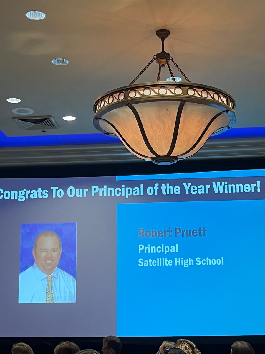 Please join us in congratulating Mr. Bobby Pruett, who was named Brevard Public Schools Principal of the Year. STING’EM!
