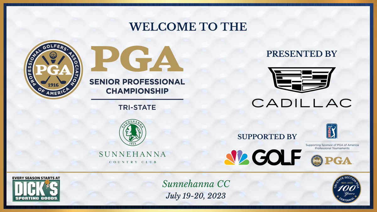 July 19-20 @Sunnehanna1923
 
Tri-State Section Senior PGA Professional Championship.

The Champion and 3 Additional Qualifiers punch their tickets to the 35th Senior PGA Professional Championship on Oct. 26-29.

Leaderboard: 
https://t.co/qAd8cZNKKe https://t.co/tbOuBkTmAd