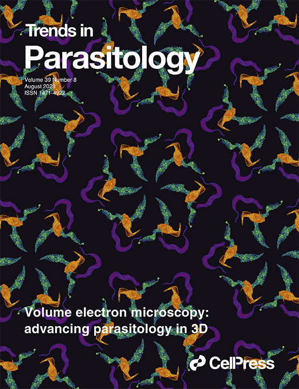 TrendsParasitol's tweet photo. Our 2023Aug issue https://t.co/cbi2BSoKXJ reviews parasite multiplication rate, larval trematode naming, OneHealth for fascioliasis control, volume microscopy, trypanosome metabolism&epigenetics, chigger microbiome, parasite & biodiversity, protein disulfide isomerase, & B. bovis https://t.co/sc9QDdRzpq
