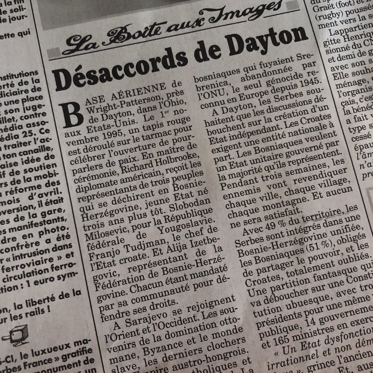 Très heureux que Sorj Chalandon du <a href="/canardenchaine/">Le Canard enchaîné</a> a regardé avec attention „Bosnie-Herzégovine- une paix si fragile“. #Dayton 🇧🇦 En ligne sur <a href="/ARTEfr/">ARTE</a> 🙏 <a href="/FPuchault/">Fabrice Puchault</a> <a href="/YUZUProductions/">Yuzu Productions</a> <a href="/AlineCateux/">Aline Cateux</a> <a href="/GillesBornstein/">Gilles Bornstein</a>