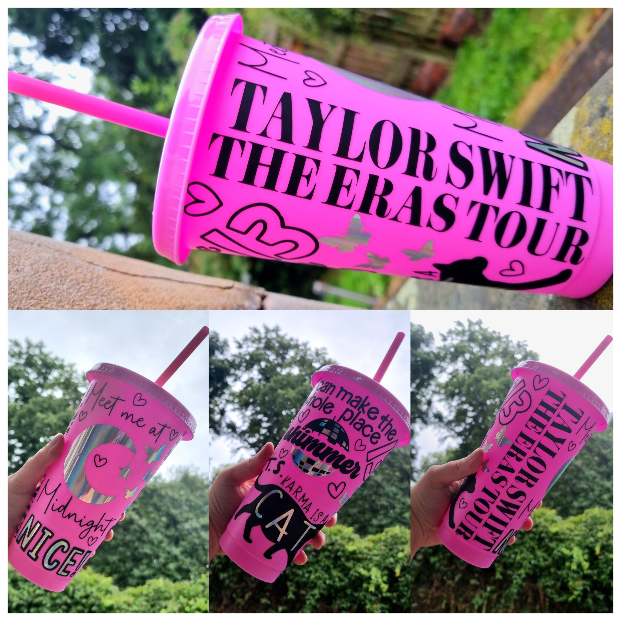 24oz Taylor Swift Cold Cup Gifts for Swiftie Tumbler 