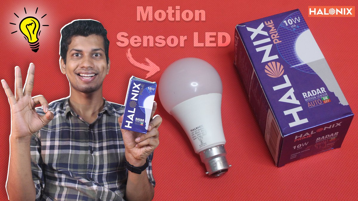DekhReview's tweet image. 💡 Halonix 10W Motion Sensing Bulb - Auto Off Auto On - Radar Motion Sensor B22D LED Bulb - Best LED | @DekhReview

Link : youtu.be/jcPr8eRMZTk

Like, Share And Subscribe Our Channel ❤️❤️

#halonix #ledbulb #ledlights #motionsensorlight #latestoffer #unboxing #review