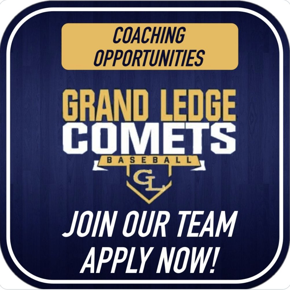 BASEBALLGL's tweet photo. Interested in joining one of the TOP HS coaching staffs in Michigan?  
Include: HS Assistant, Volunteer, Summer/Fall Coach, Consultant, etc. 
Apply below: 
https://t.co/COGBzUacU3
Email @CoachGHouse15  grant.householder@comcast.net 
#proudtobeacomet
@SkippersDugout
@MHSBCA1 https://t.co/4mIIkNDYH7