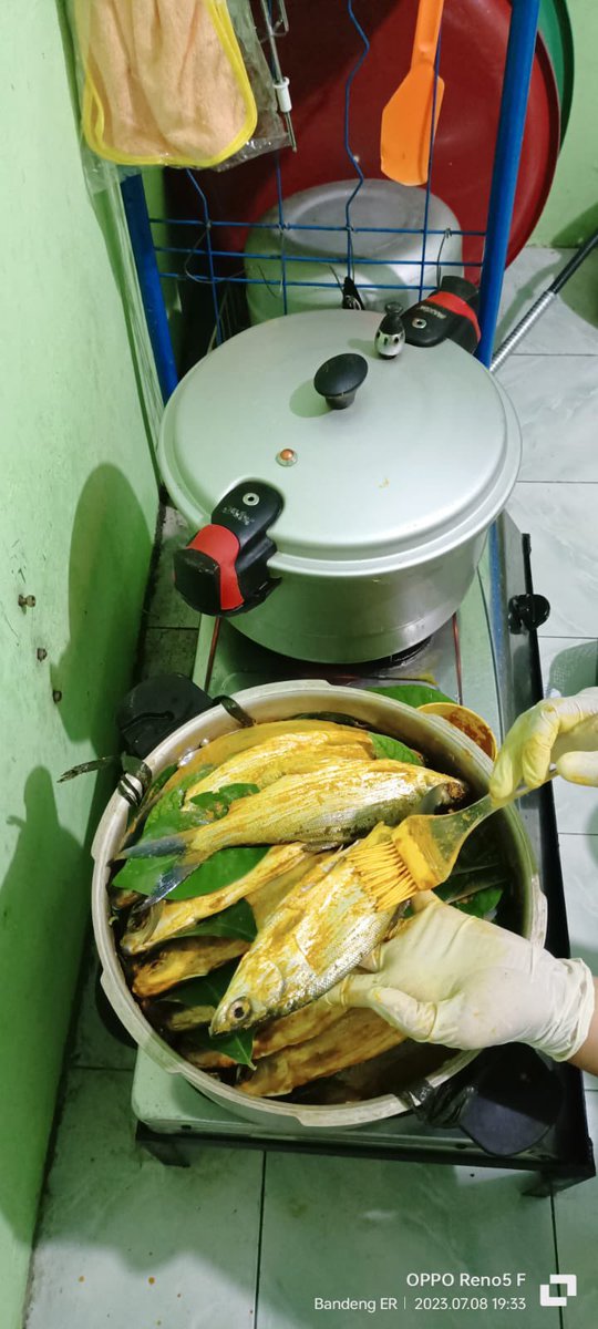 Arwinda_novitri's tweet photo. Jumat (07/7), Arwinda Novitri, PPB Kota Pekanbaru, di Pelaku Usaha an. Erni Yuniati Ketua Poklahsar Kulim Sejahtera mendampingi Produksi Bandeng Presto, Produksi Bulan Juli 2023, total Produksi 120 kg, harga jual Rp.120.000/kg #GiatLuhkanSatminkalMedan #Pekanbaru #Panen https://t.co/jUGhT5lAe5