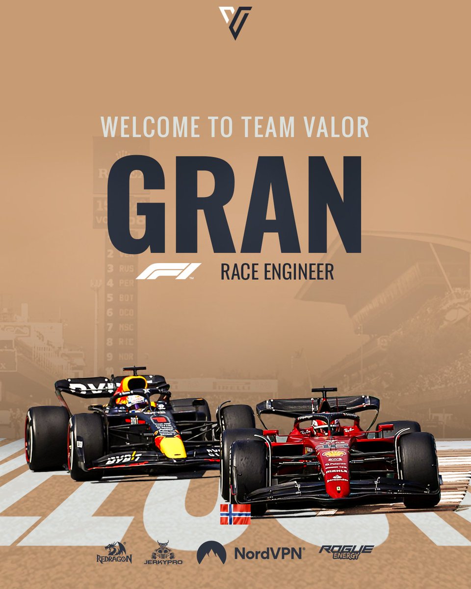TeamValor8_'s tweet photo. SIGNING l @TV8_Gran 

We are delighted to announce the signing of Gran to our F1 Engineering Team. The Norweigan man is very highly rated by people within the team and we can't wait to see what he can do... 

Velkommen Gran 🔥 https://t.co/MSXzysWZsy