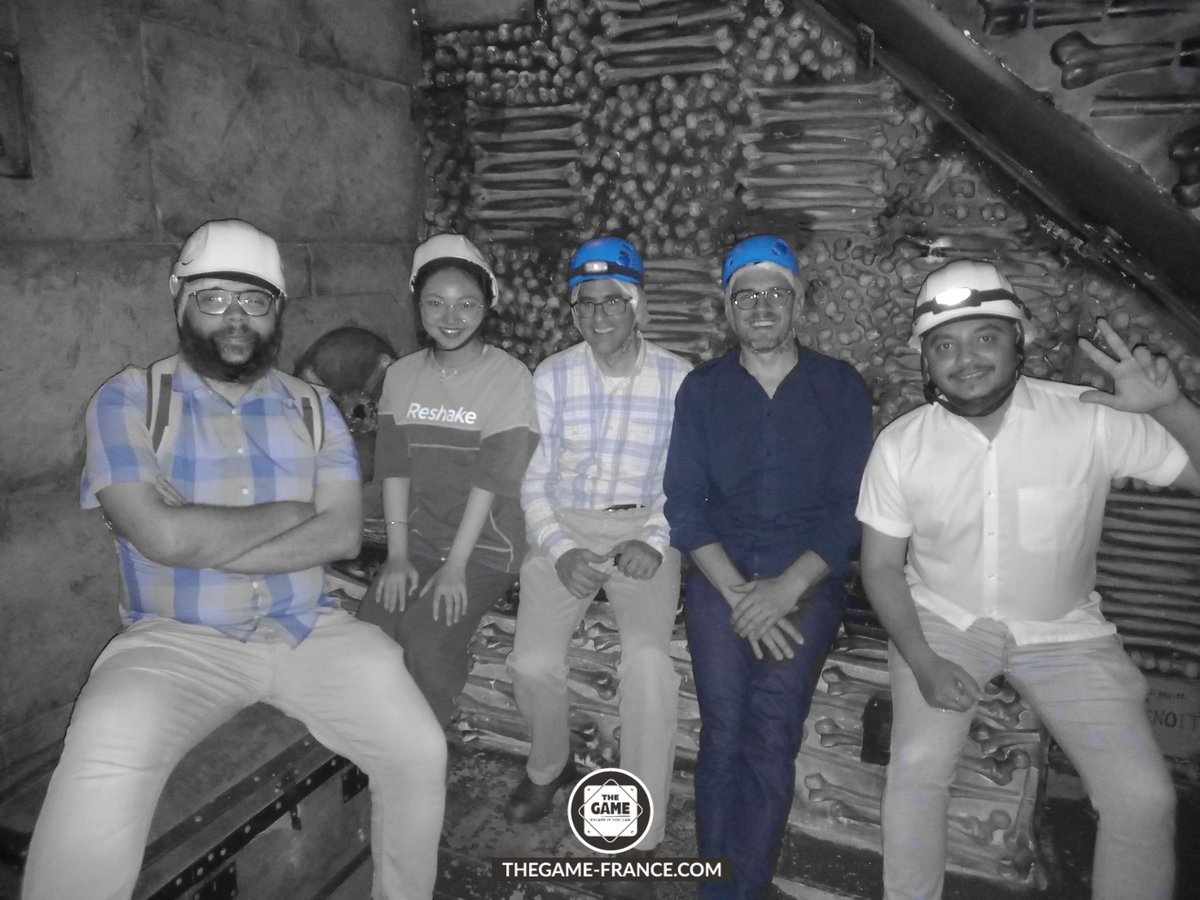 MyScienceWork's tweet photo. We embarked on a room escape adventure with the theme of catacombs and went to a Mexican restaurant😋!
We were pleasantly surprised by our ability to cooperate effectively, whether it be for work or entertainment🥳!
#teambuiding #escapegame #cooperation #catacombs #France https://t.co/I1zP2CllCm