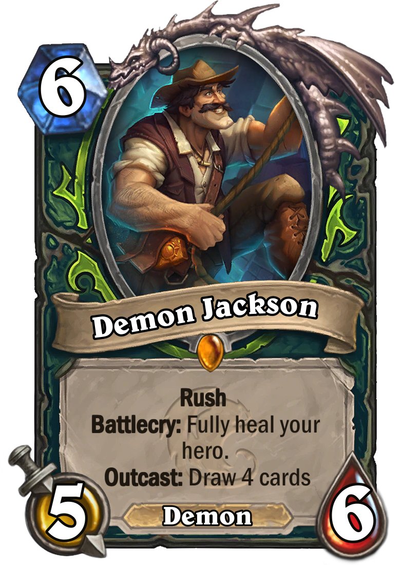 Got a sneak peak at the upcoming Demon Hunter cards coming out over the next few expansion!