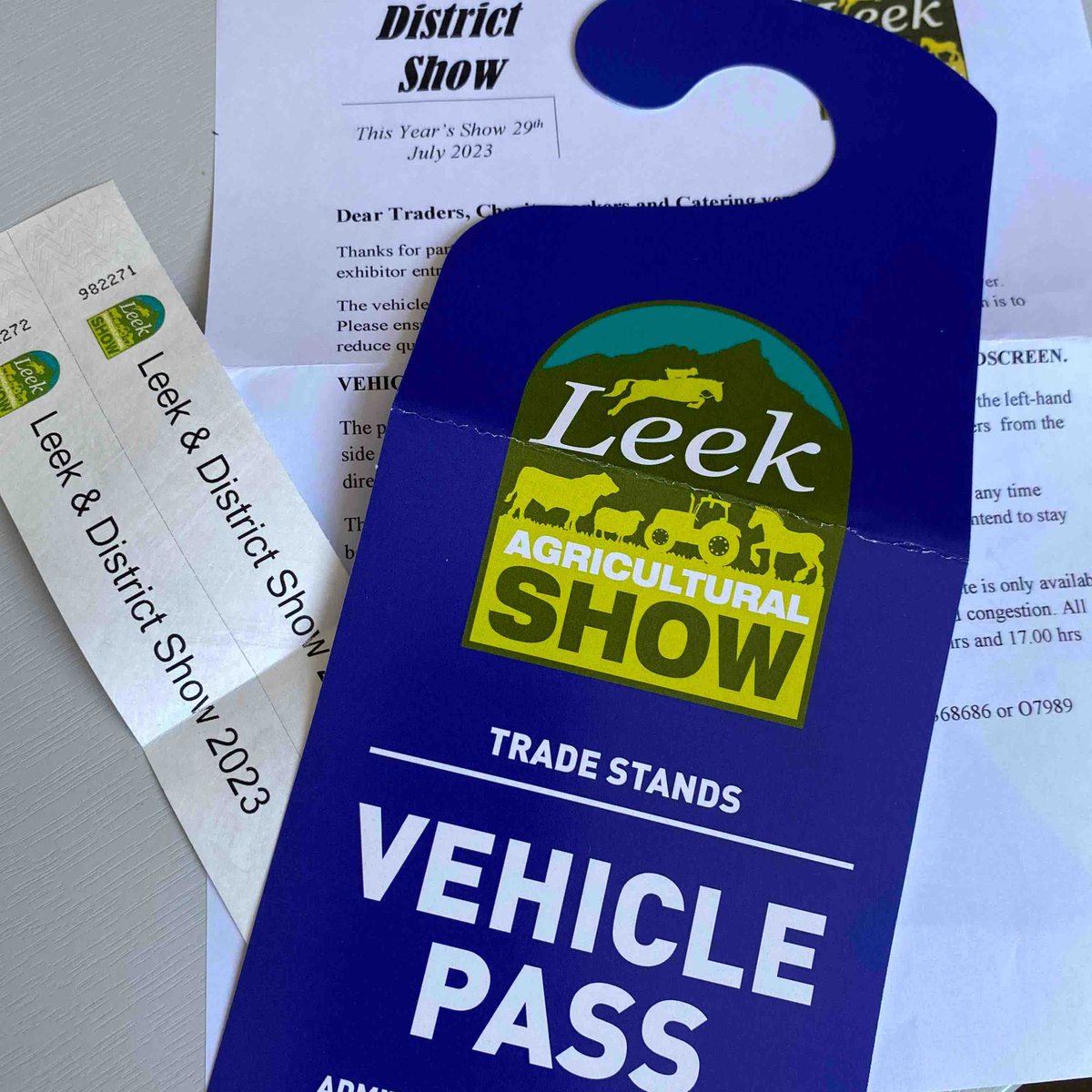 TheFarmart's tweet photo. Yay! Exhibitor passes have arrived for #LeekShow First time weโve attended, so looking forward to a great day catching up with our #Staffordshire customers.
See us on stand D8a on Saturday 29th July. https://t.co/ujOSYlolcL
