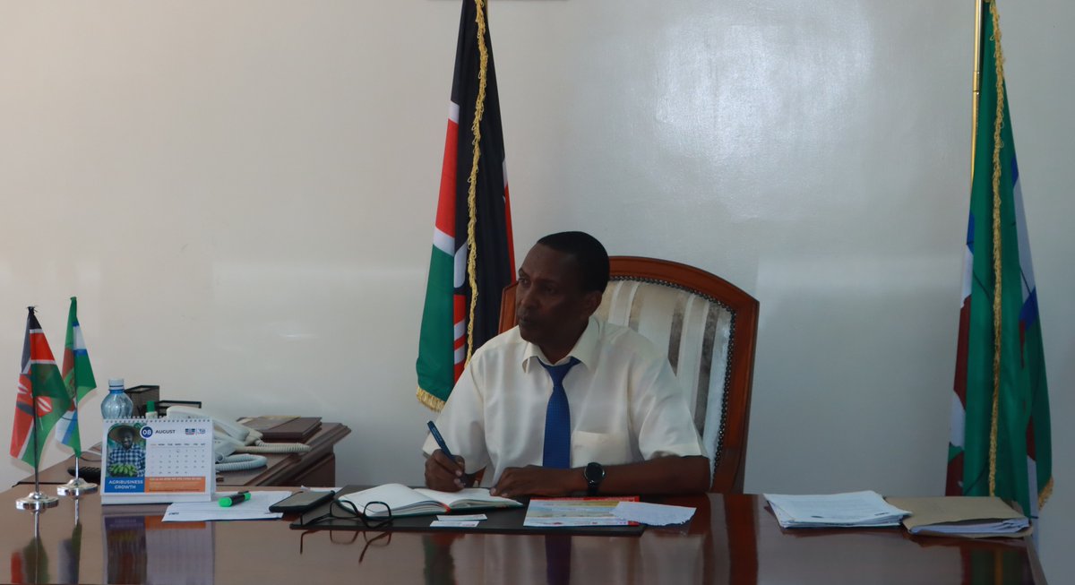CAID_Kenya's tweet photo. Christian Aid team paid a courtesy visit to the County Secretary of Marsabit County Mr. Hussein Tari. The meeting aimed at discussing the interventions and programmes supported by @CAID_Kenya within the county and also identifying areas of partnership and collaboration... https://t.co/fJj0oWJPUH