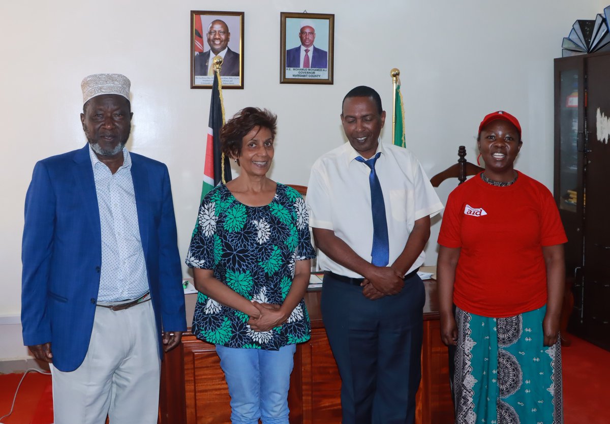 CAID_Kenya's tweet photo. Christian Aid team paid a courtesy visit to the County Secretary of Marsabit County Mr. Hussein Tari. The meeting aimed at discussing the interventions and programmes supported by @CAID_Kenya within the county and also identifying areas of partnership and collaboration... https://t.co/fJj0oWJPUH