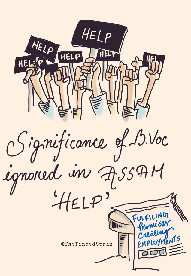 DengraliMani's tweet photo. Significance of B.Voc ignored in Assam,"HELP"

#bvoc_important_for_NEP
#bvoc_pivotal_for_skilling
#stand_for_bvoc_programme
#bvoc_faculties_need_help
#regularise_bvoc_faculties

@PMOIndia @narendramodi @himantabiswa @EduMinofIndia @ranojpeguassam
@jayanta_malla
@dpradhanbjp https://t.co/38VJykmyCr