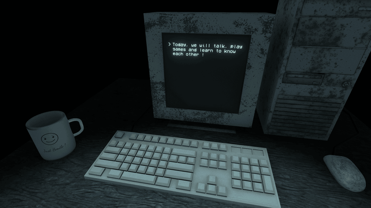 NarrativeJam's tweet photo. #NDJam13 winner is...  JUST A COMPUTER

https://t.co/0c3TdeGoWA
#NDJam13 #NDJam #indiegame #narrative  #unity #blender #atmospheric #horror https://t.co/PlQiGSGcsZ