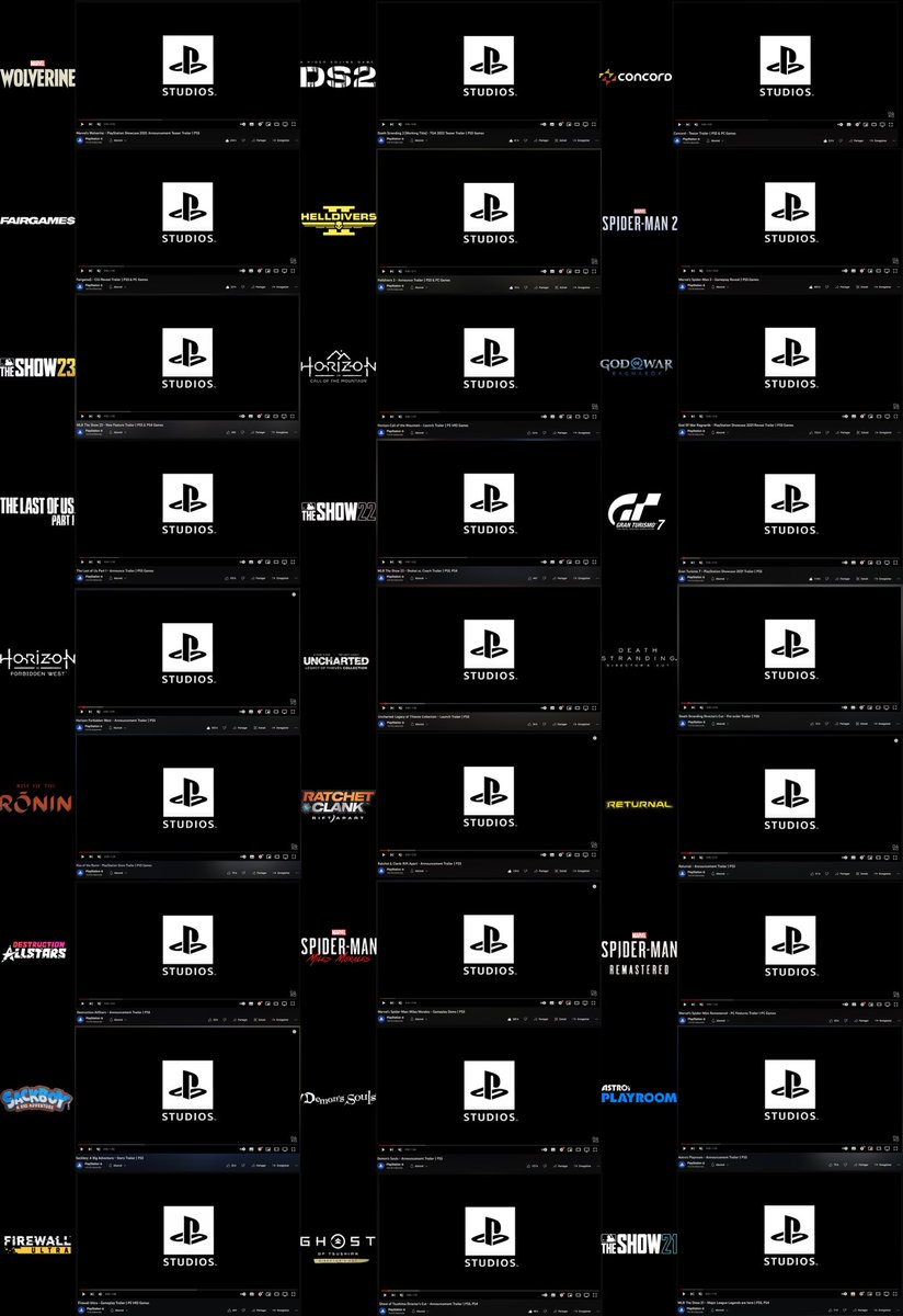 With the new Firewall Ultra trailer, there are now 27 games announced for PS5 with the PlayStation Studios logo 🎮💙