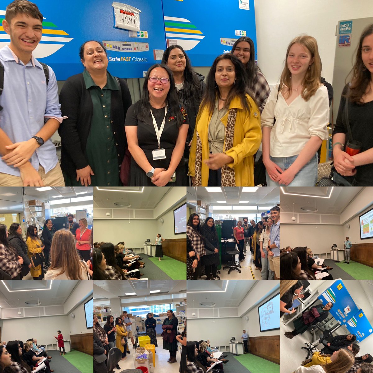 The @BirminghamBRC Women’s Metabolic Health theme had its launch today, with @thangaratinam providing an overview of ambitions ahead of research talks on #PCOS over the life course, experimental science & adrenal disorders. We also welcomed Hildas #PPIE partners & did a lab tour!