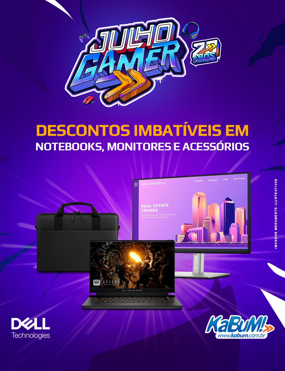 kabumcombr's tweet photo. O UP Tech que você precisa está no Julho Gamer!

Então aproveite as ofertas DELL e #vemprogame 

https://t.co/0rSbRiPyts https://t.co/Tj1h9A3JPl