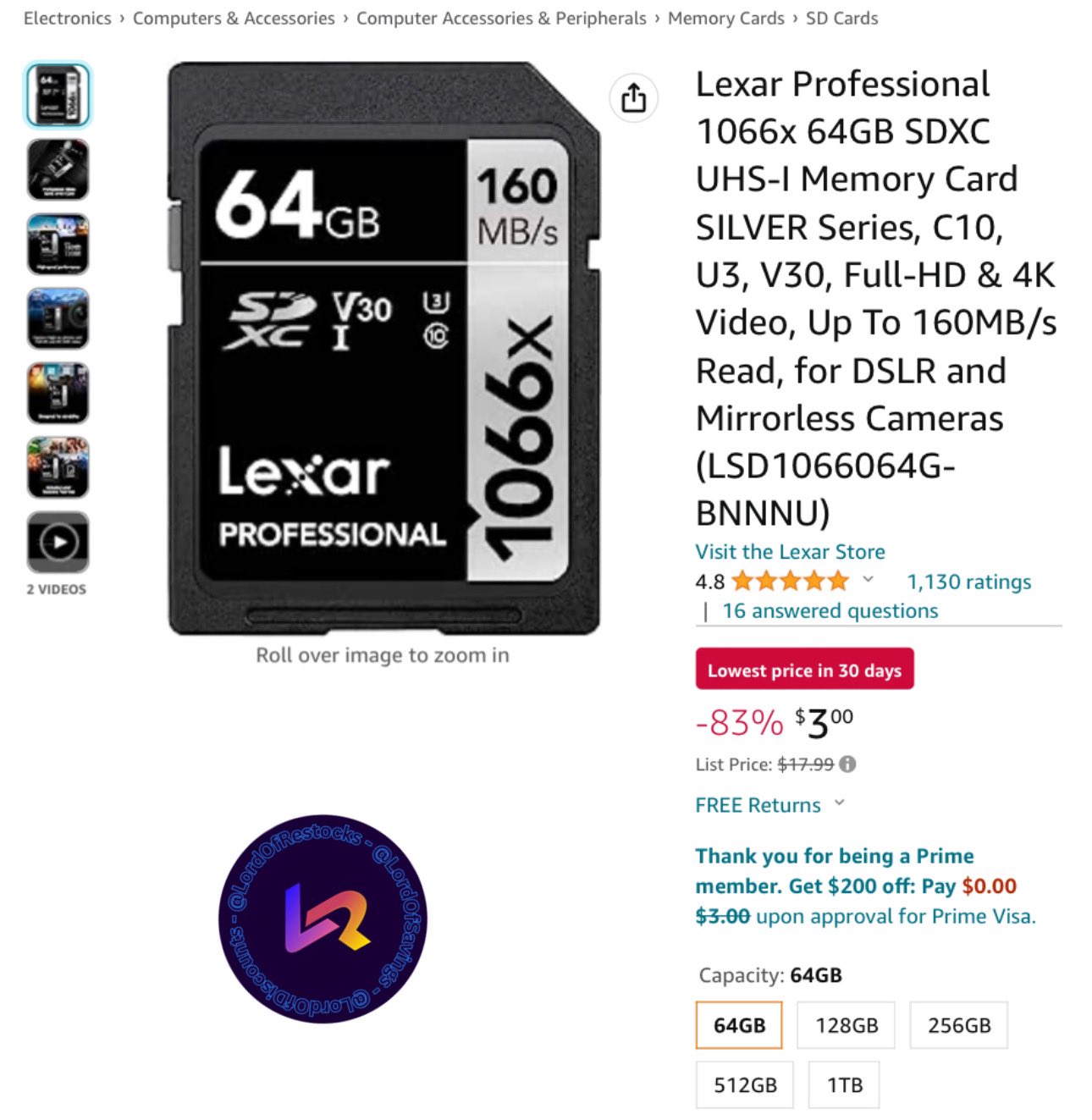 Lord Of Savings • Deals, Discounts, & More on Twitter: "💻 Lexar