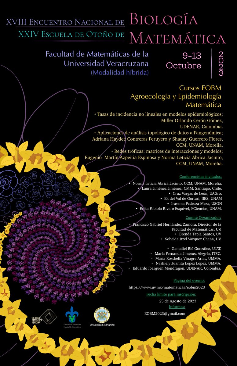 Lista la Escuela de Otoño de Biología Matemática