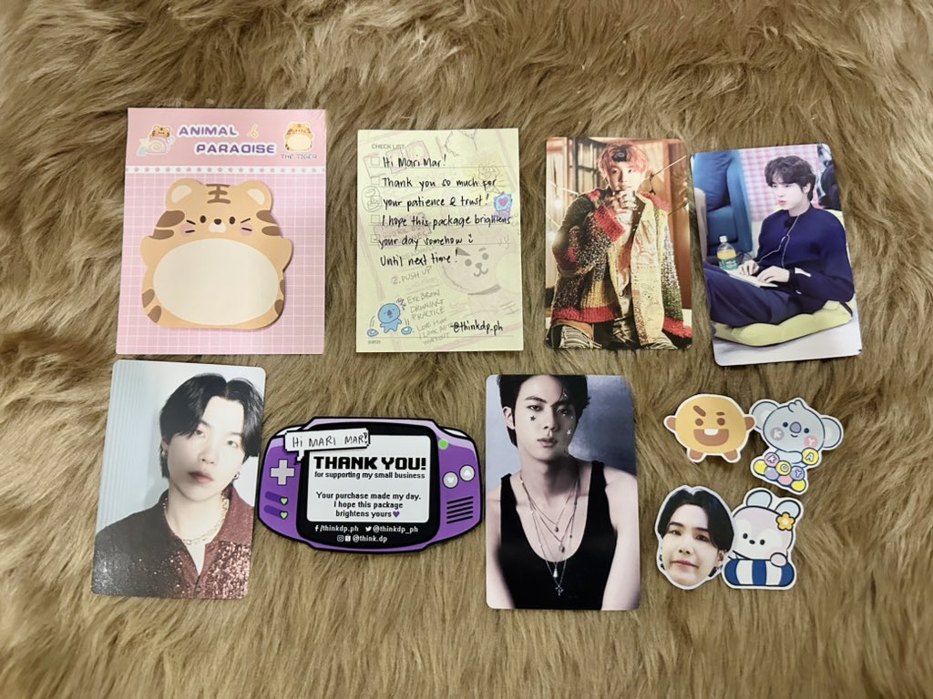 beeteehesss's tweet photo. After a looooong wait, andito na sila! ๐ฅฐ Thank you so much po @thinkdp_ph! Super worth the wait. Ang adorbs rin ng freebies. My YoonJin ๐ฅน๐
#thinkdpFeedbacks https://t.co/GwD5Zb4fsU