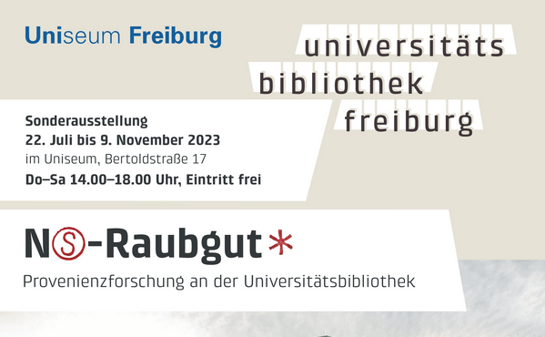 UniFreiburg's tweet photo. #Studierende des Historischen Seminars der #UniFreiburg erarbeiten #Ausstellung zum Umgang mit #NS-Raubgut an der #Universitätsbibliothek Freiburg. Ergebnisse bereiten den Weg für eine umfangreiche #Provenienzforschung zum Bücherbestand. @GeschichteUniFr | https://t.co/2wPMCKaAa6 https://t.co/zldmKfd3nq