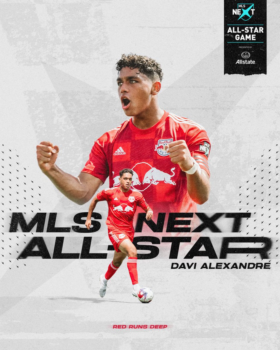 RedBullsAcademy's tweet photo. Tune in now to the @MLSNEXT All-Star game and watch Davi Alexandre take on the rest of the league's best!

📺: https://t.co/7ZrxOvAatP https://t.co/cLwthvup8f
