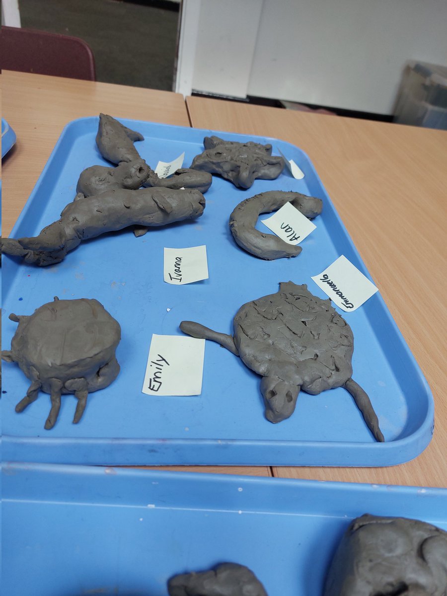 Miss_Shaw_FPA's tweet photo. Clay sea creatures ready to paint when they're dry! @FibParkAcademy https://t.co/7W4fqvowcb