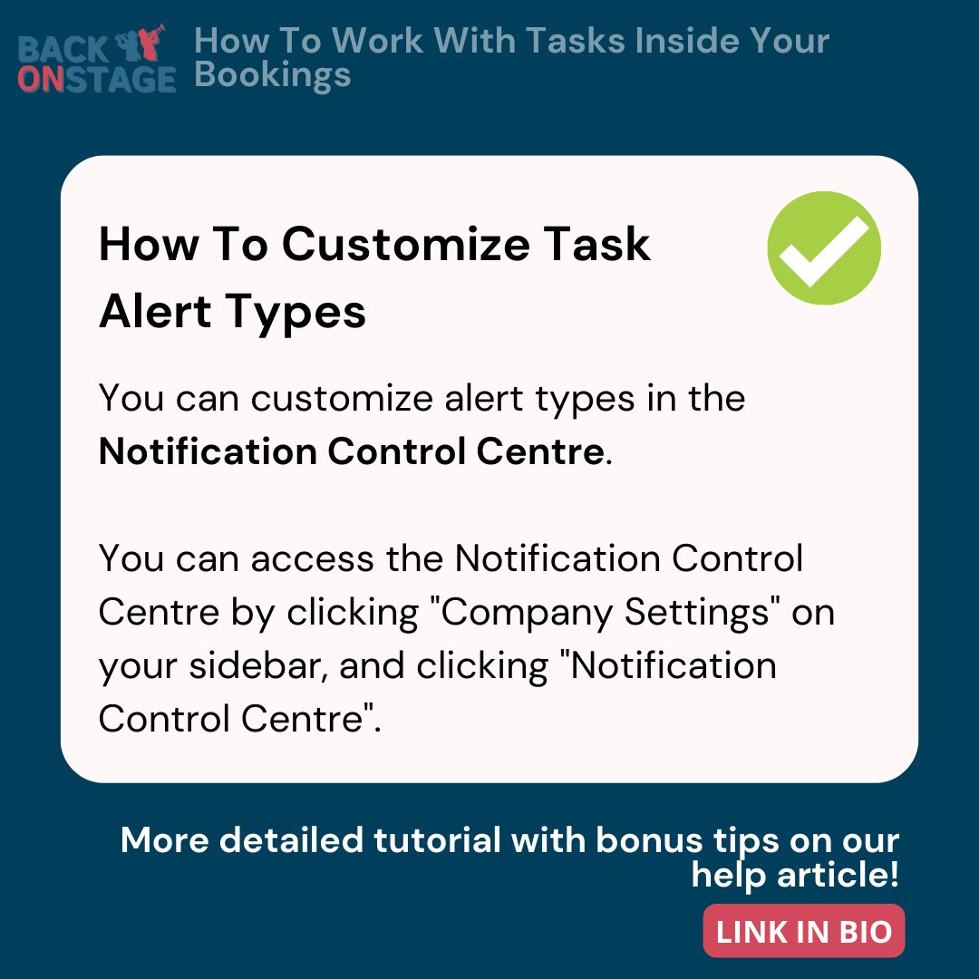 BackOnStageApp's tweet image. Stay on top of your live #music #bookings with Back On Stage&apos;s tasks module! 🎶📅✅ This tutorial shows you how to use Tasks to ensure nothing falls through the cracks. 🚀

#TaskOrganization #BandManagement #BOSTutorials #Gigs #Band #BandApp