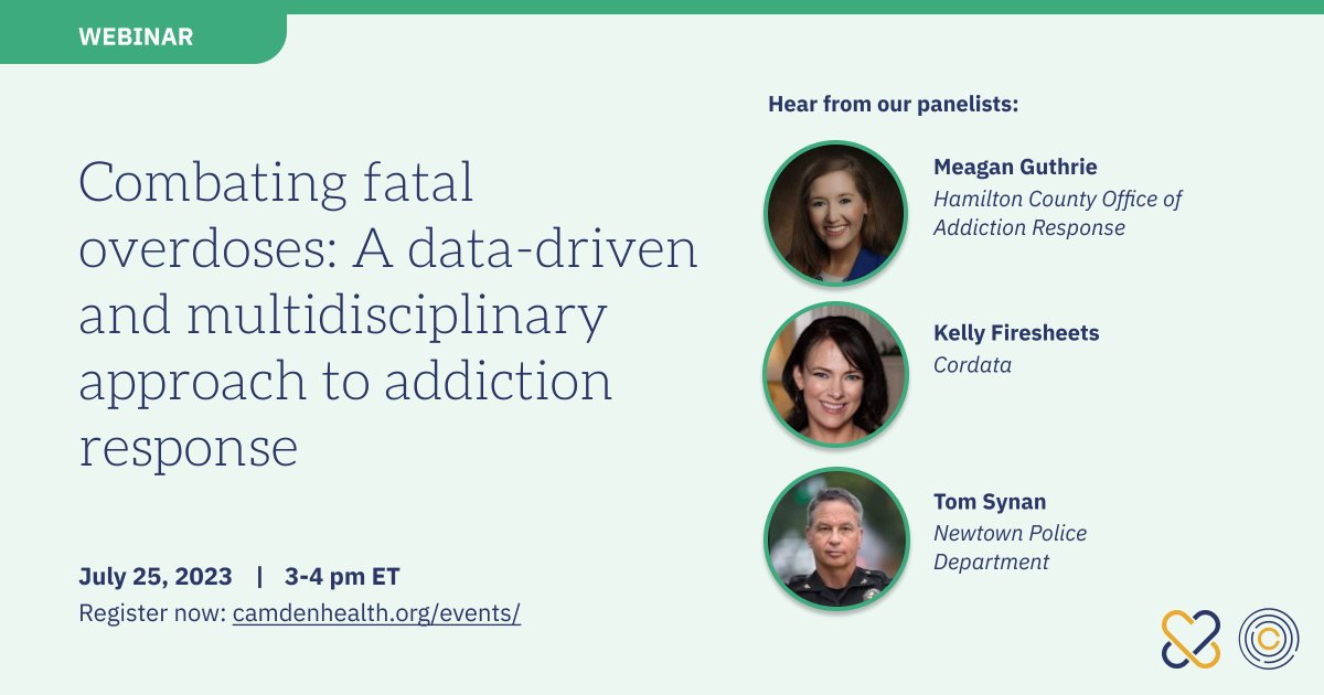 Learn how one county in Ohio decreased their community's overdose deaths by 24% by creating a county-wide, cross-sector collaboration of community members, local leaders, and subject matter experts. Register for the July 25 webinar: camdenhealth.org/event/combatin…