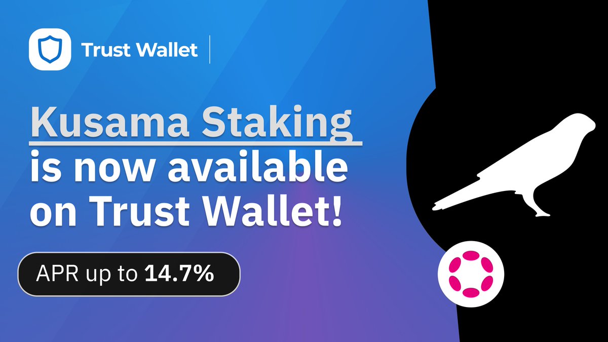 اربح $ KSM (#Polkadot ⛓️) في #TrustWallet 💙  

اربح # تشفير من خلال مجموعتنا الواسعة من أدوات التحقق داخل التطبيق!

إليك كيف يمكنك البدء🎥👇