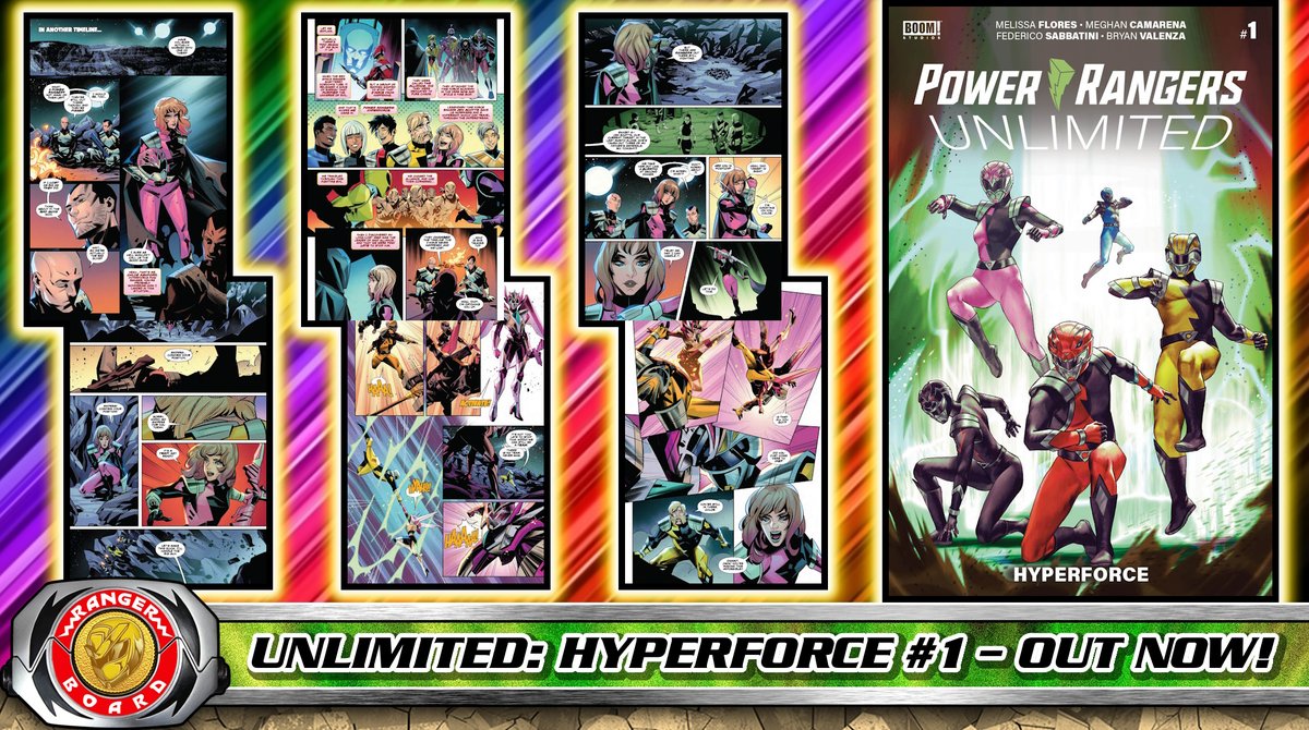 Out now - #PowerRangers Unlimited: HyperForce #1 written by @misty_flores & @Strawburry17, illustrated by @Fe_Sabbatini88 colored by @BryanValenza! Check out info, preview pages & cover variants at the link below! (Remember to share your thoughts too!) ⚡ rangerboard.com/index.php?thre…