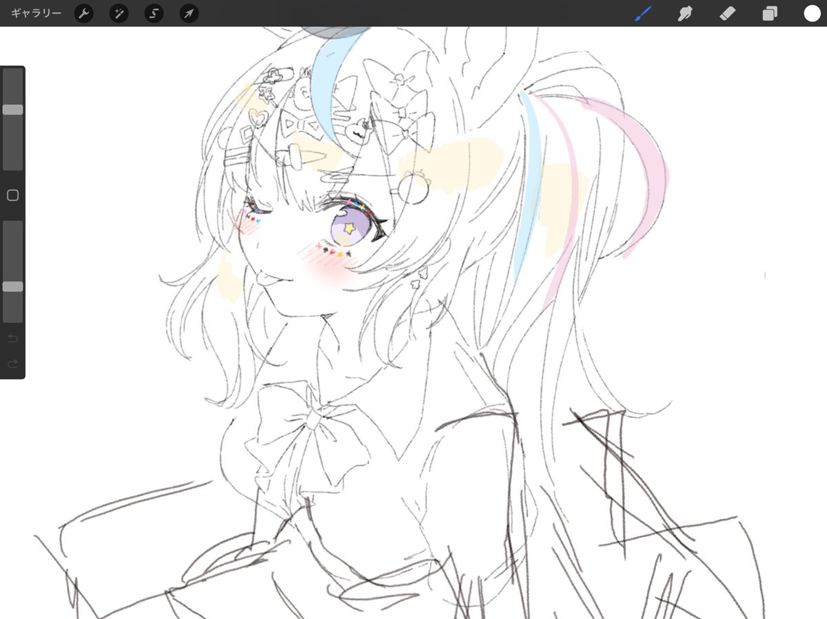 描きかけの絵しかないヨ 