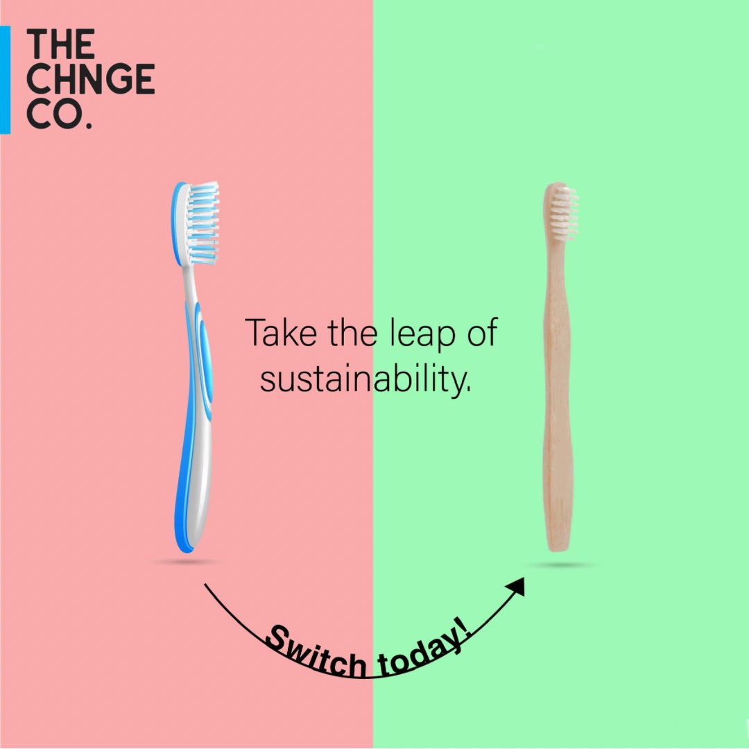 Good for your oral hygiene and good for our planet. Switch proudly!♻️ 

Shop now: chnge.in/product/toothb…

Would you like to know more?
Contact us directly, on our Whatsapp +91 7060000251

#chngebrush #ecofriendly #sustainableliving #reusable #bamboo #bambootoothbrush #thechngeco