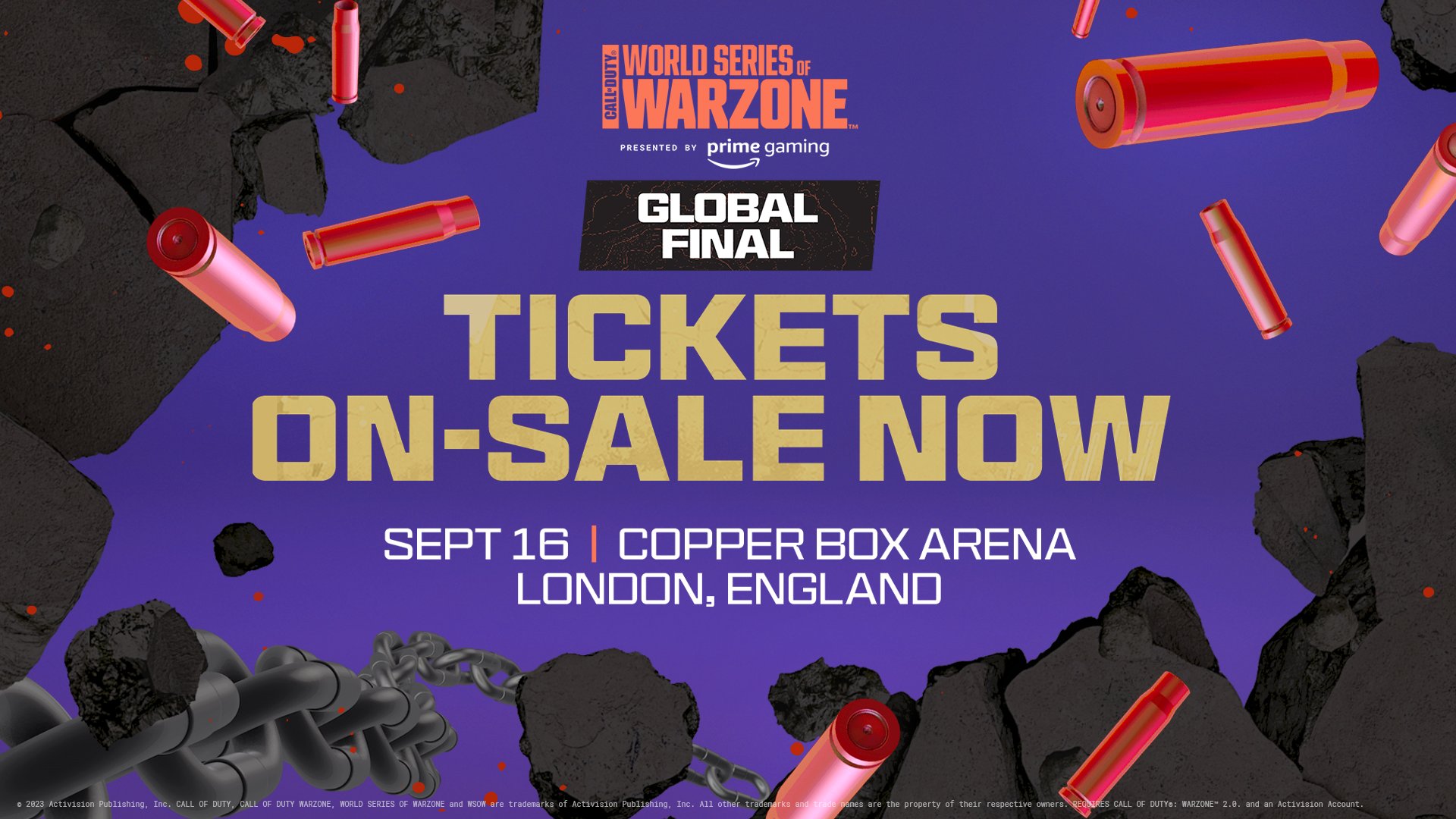 World Series of Warzone Global Final sells out London's Copper Box