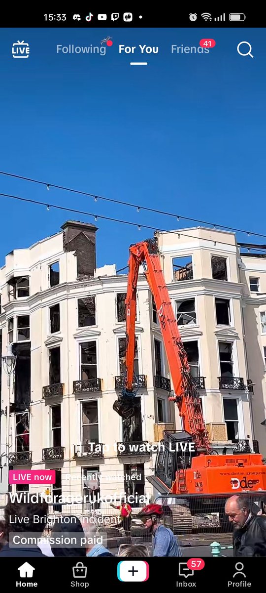 Some people are VILE SCUMBAGS

Standing outside the #RoyalAlbionHotel #Brighton 
Filming and BEGGING for Money on #TikTok Livestreams
Absolutely Disgusting cretins.
Those doing it should be BANNED from TIKTOK.