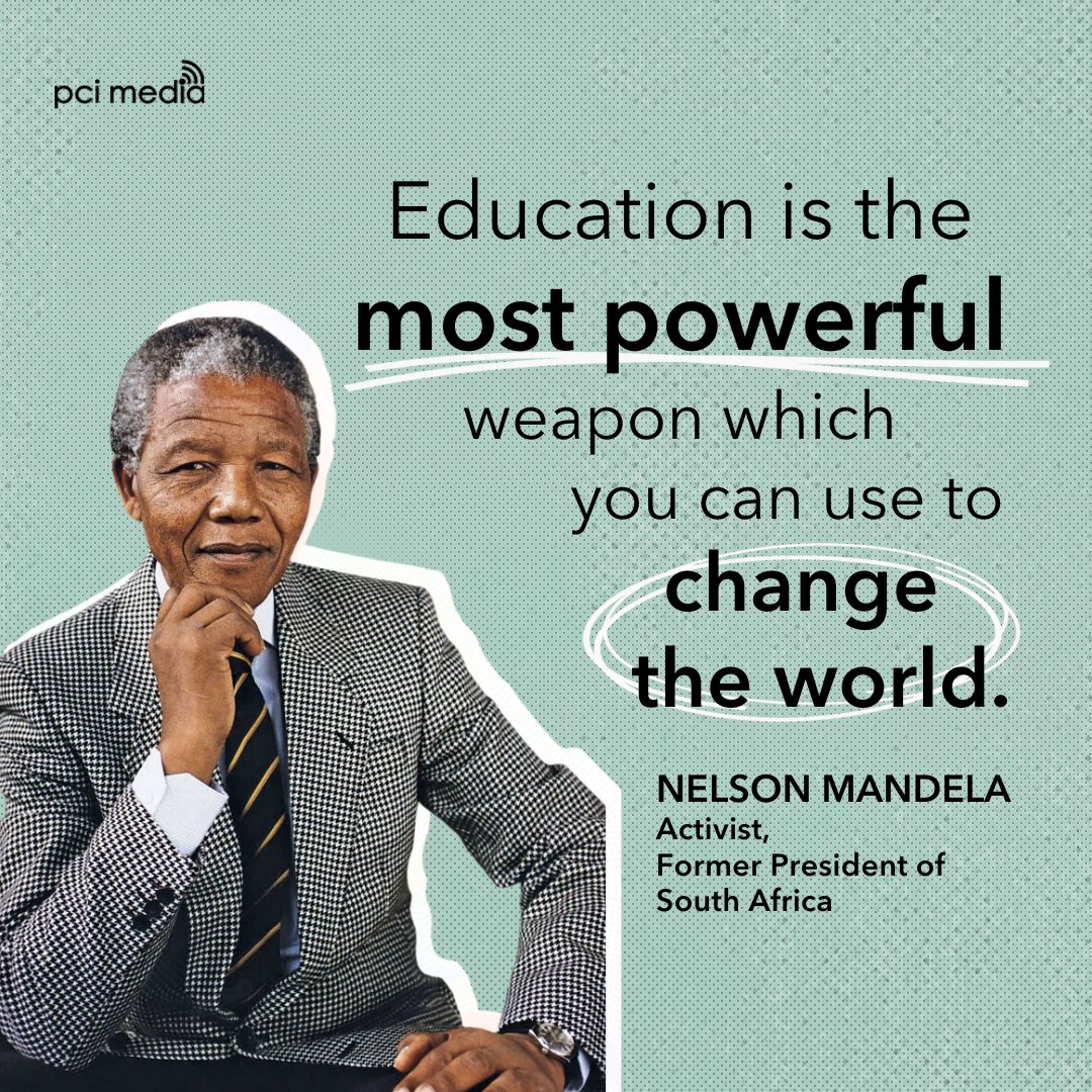 Today, on Nelson Mandela Day, we honor his lifetime dedication to equality. He knew as well as anyone the world-changing impact of education and powerful storytelling.