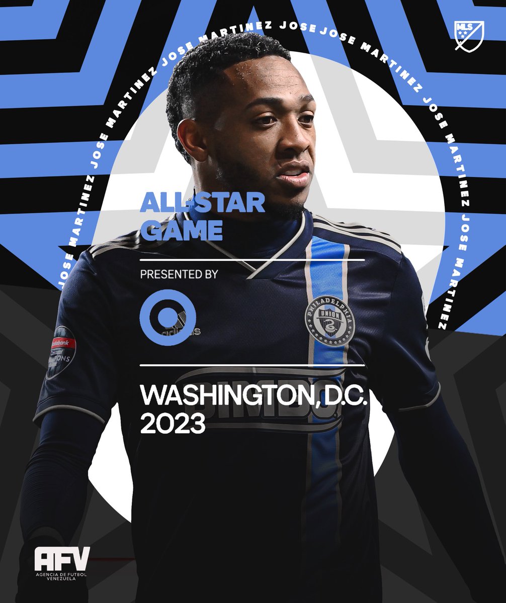 agenciadefutbol's tweet photo. 𝑯𝒐𝒚 𝒆𝒔 𝒆𝒍 𝒅𝒊́𝒂 ⭐️
José Martínez estará en el juego de estrellas de la Major League Soccer frente al @arsenal gracias a su buen rendimiento durante la temporada con @philaunion.
¡Éxito, Brujo! 🔥
#TalentoAFV #AFV https://t.co/oVRqFb6cl5