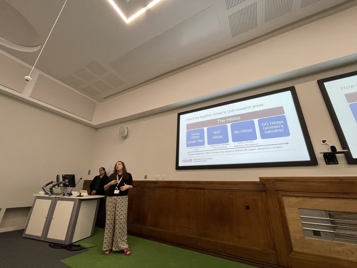 @cdtgillett sharing work of Hildas and the various teams within the PPIE group #women #metabolic #health @BirminghamBRC @DHLNetwork @unibirm_MDS