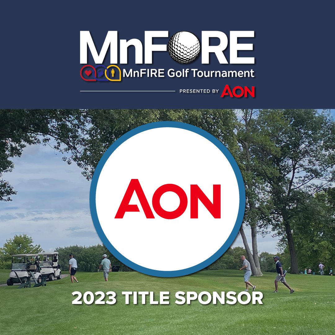 We are so grateful to our partner <a href="/Aon_plc/">Aon</a>  for becoming the title sponsor of this year's MnFIRE golf tournament and supporting the health and well-being of our state's firefighters. 

Who's excited to play on that beautiful <a href="/BearpathGCC/">Bearpath Golf & CC</a>  course on Monday? 🏌️‍♀️🏌️‍♂️