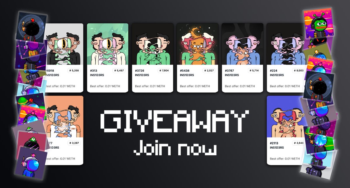 SpaceFreaks | MINT LIVE (@spacefreaksnft) on Twitter photo π₯π₯ 6 DAYS MINT GIVEAWAY π₯π₯
Every 10 SpaceFreaks mint during the <a href="/INS1D3RS/">Never stop hustlin'</a> Jetpack event will be an INS1D3RS NFT from our recent sweep (Max. 10 winners) as prize!π
π +200 total = Min. 1 ETH sweep!
π₯ RT, like & tag friends
Mint here: spacefreaks.gg/mint π₯π₯ 6 DAYS MINT GIVEAWAY π₯π₯
Every 10 SpaceFreaks mint during the <a href="/INS1D3RS/">Never stop hustlin'</a> Jetpack event will be an INS1D3RS NFT from our recent sweep (Max. 10 winners) as prize!π
π +200 total = Min. 1 ETH sweep!
π₯ RT, like & tag friends
Mint here: spacefreaks.gg/mint