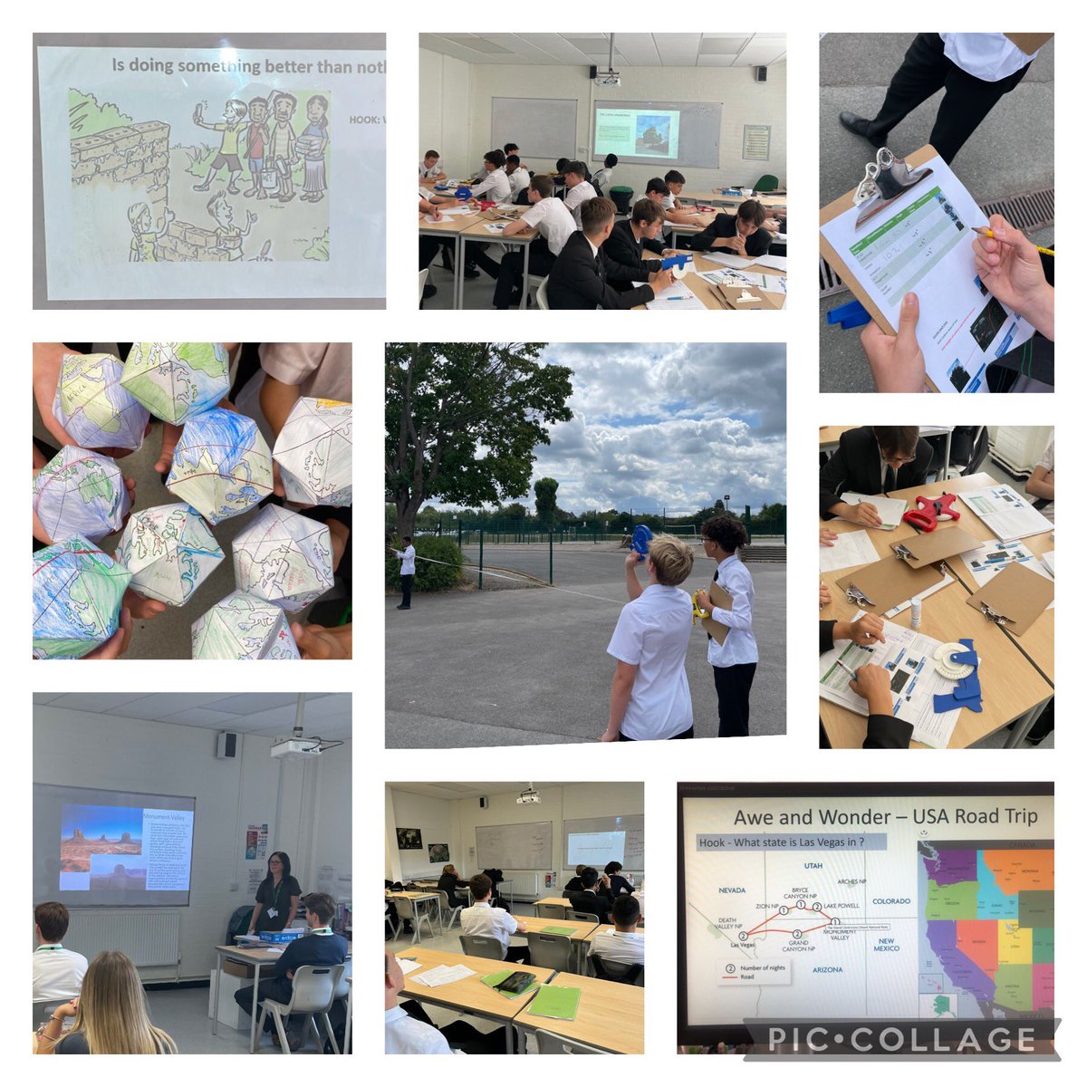 GeographyRws's tweet image. Celebrating Awe and wonder in Geography today … from 3D globes to calculating carbon storage and volunteer tourism to Geological formations in USA. #learnleadexcel