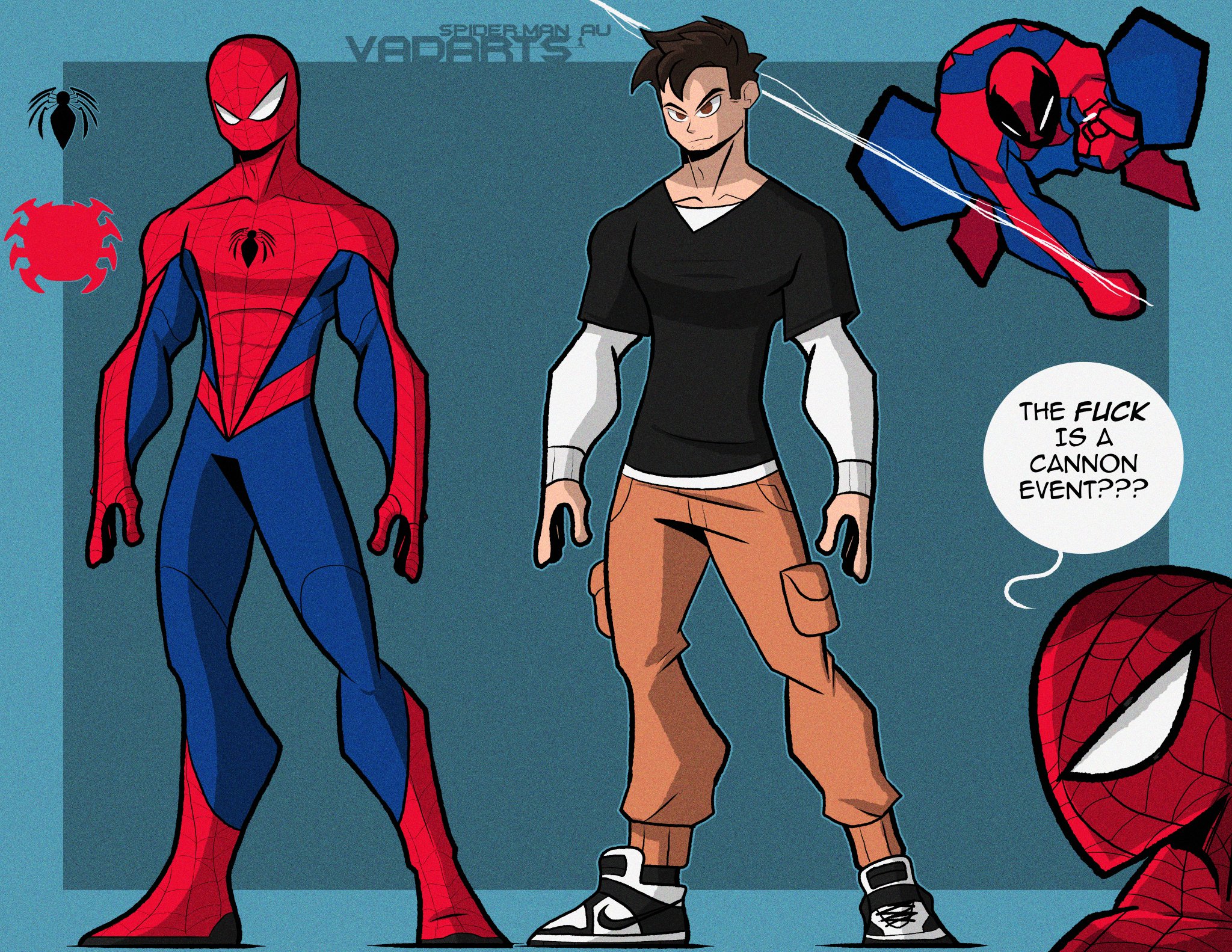 VADARTS on Twitter: "Vadarts Spider-Man AU -Peter is 28. -Works at ...
