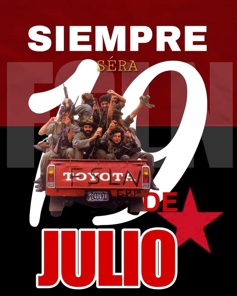 Aqui #Nicaragua Libre ❤️🖤✌️‼️
Viva la Revolución Popular Sandinista 🥰
#4419VivalaRevolucion
#TropaSandinista