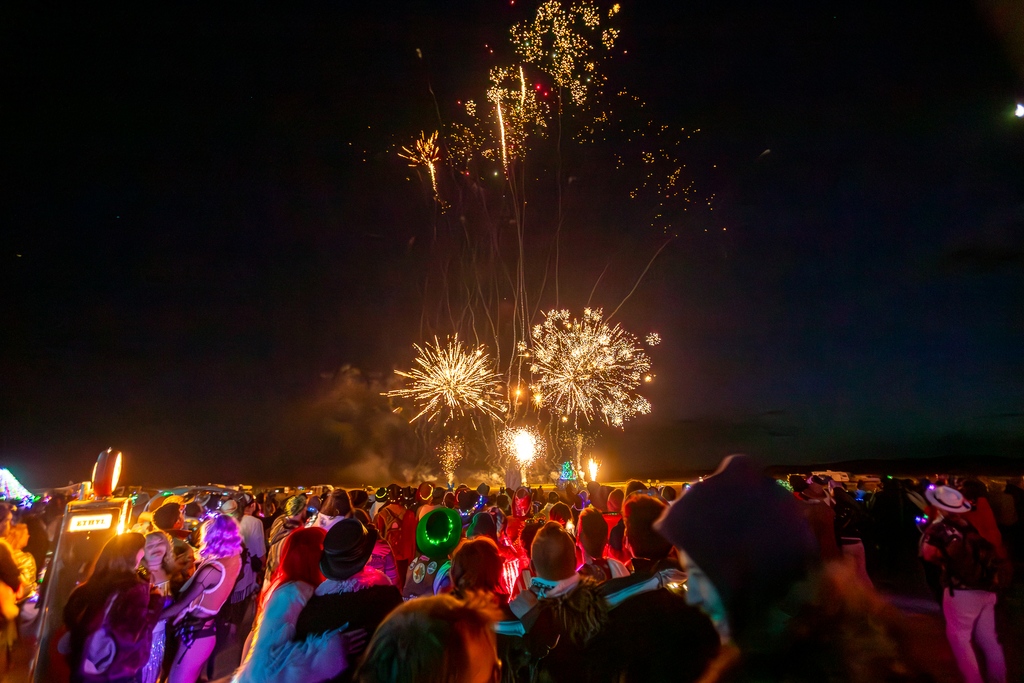 element11utah's tweet photo. For the first time in our history, we bid farewell to the traditional effigy burn and welcomed a breathtaking drone and firework show that left us in awe! 💥✨

Have feedback? Give it to us! 
https://t.co/vwJtnF95HM

📸: Aaron Glassman https://t.co/AJwDHSZV7h
